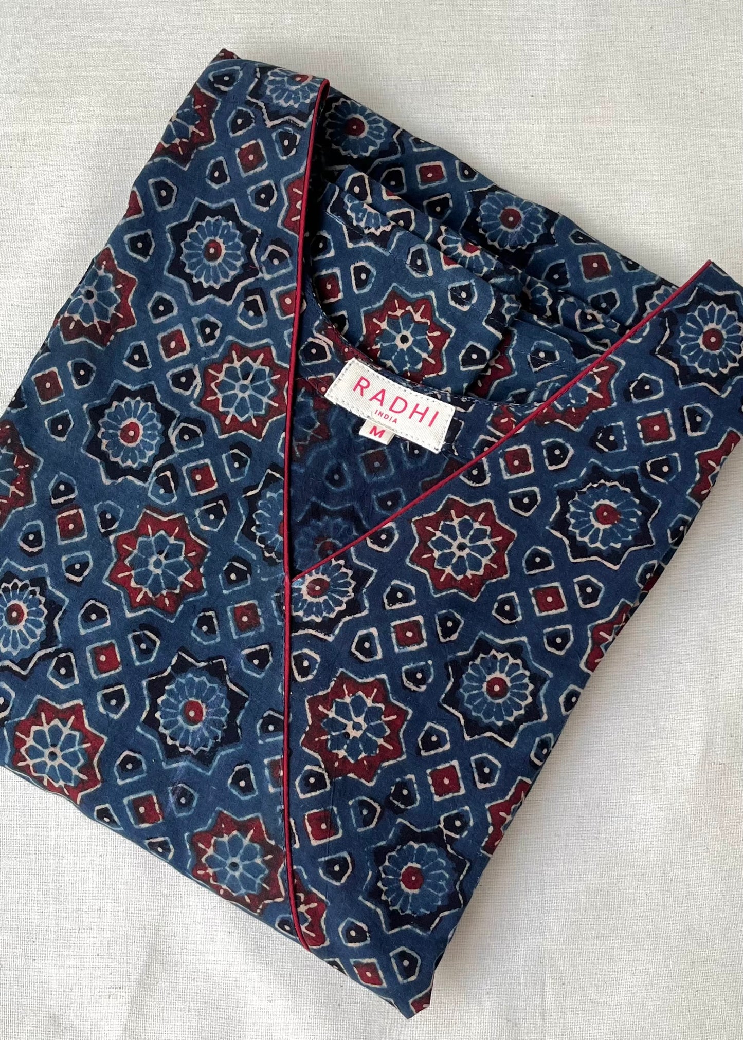 Ajrakh Indigo Dress