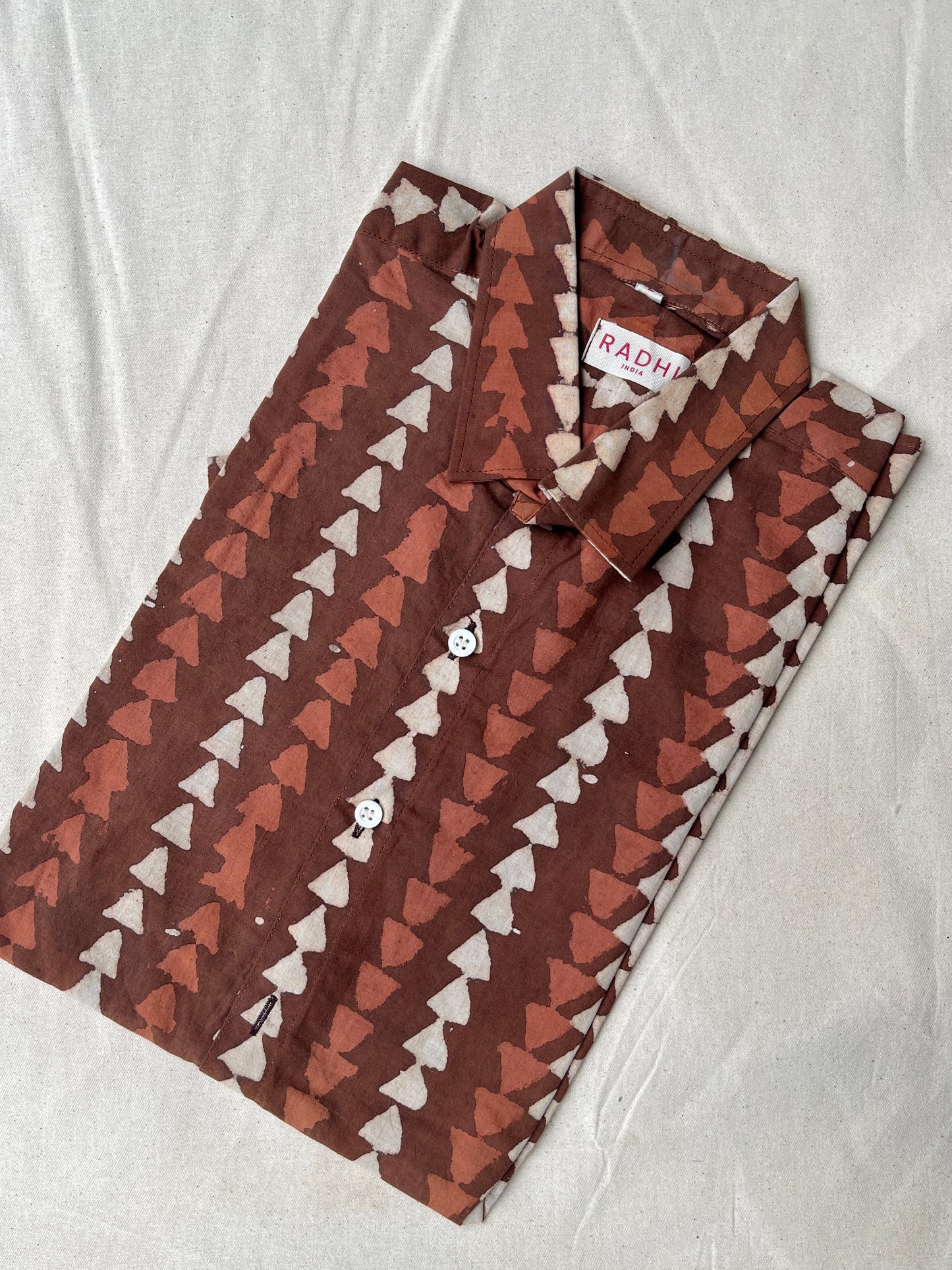 Dabu Terracotta Brown Shirt