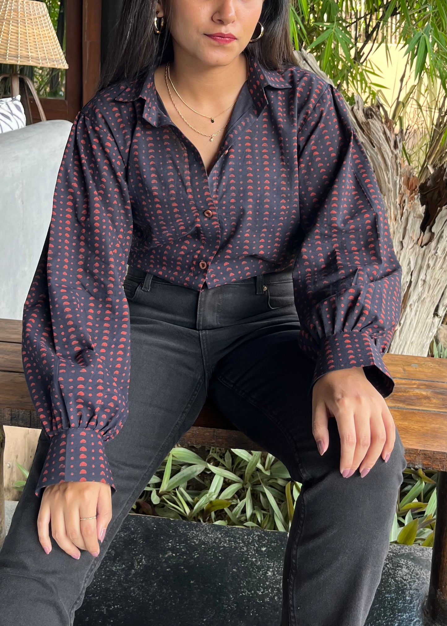 Dabu Balloon Sleeve Shirt