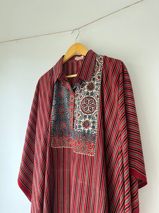 Ajrakh Patch Kaftan